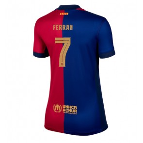 Barcelona Ferran Torres #7 Replika Hjemmebanetrøje Dame 2024-25 Kortærmet